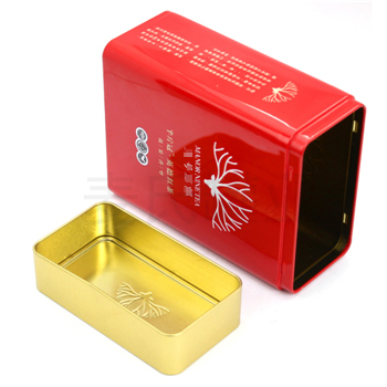 英德紅茶鐵盒，方形茶葉鐵盒包裝