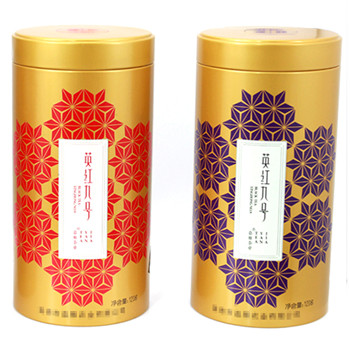 圓形英紅九號(hào)茶葉罐鐵罐_馬口鐵茶葉罐生產(chǎn)廠(chǎng)家